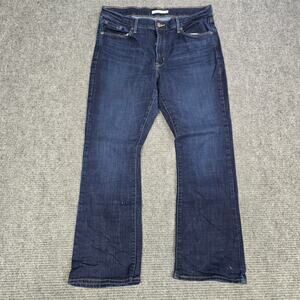 Levi’s Classic Bootcut Jeans Womens 14S W32 L30 Dark Wash Stretch Denim